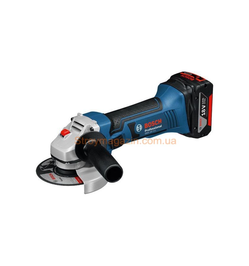 Аккумуляторная угловая шлифмашина Bosch GWS 18 V-LI Professional