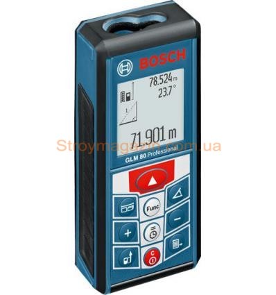 Лазерный дальномер Bosch GLM 80 Professional с линейкой R 60