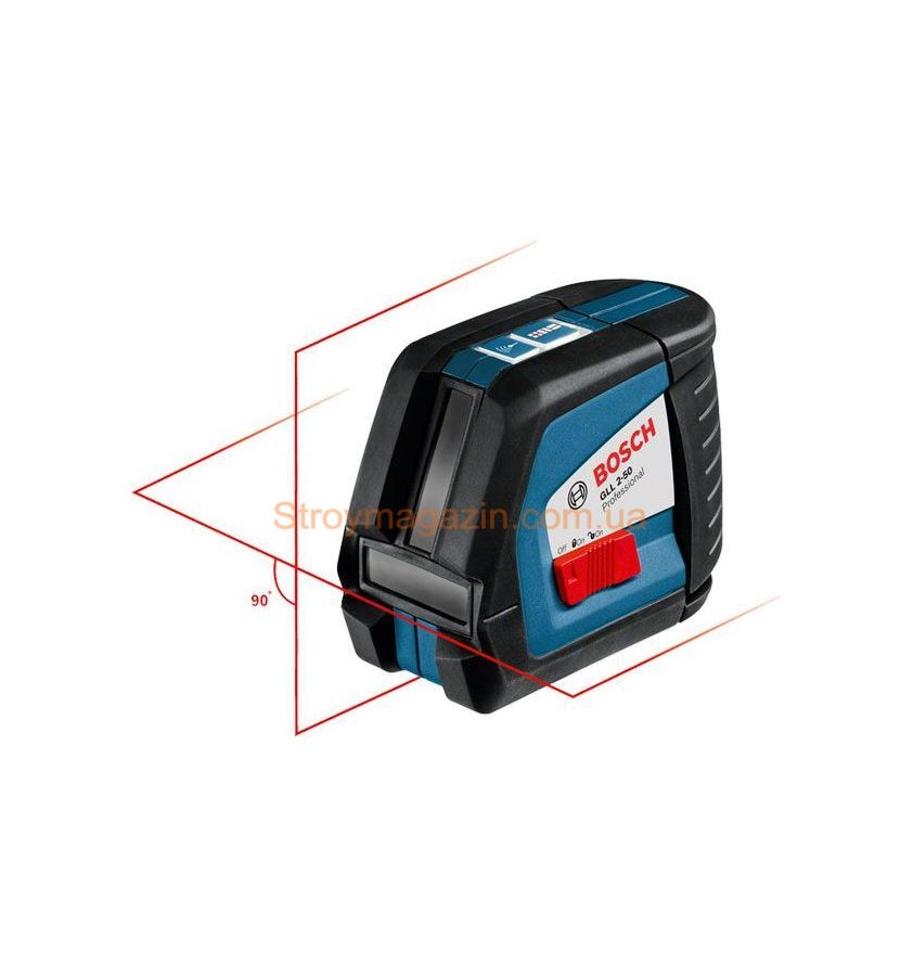 Линейный лазерный нивелир Bosch GLL 2-50 Professional с вкладкой L-BOXX