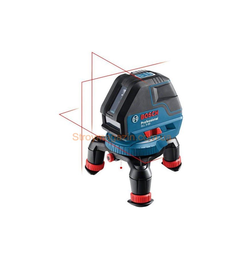 Линейный лазерный нивелир Bosch GLL 3-50 Professional с держателем BM 1