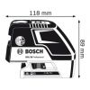 Комбинированный лазер Bosch GCL 25 Professional со штативом BS 150 - изображение 2