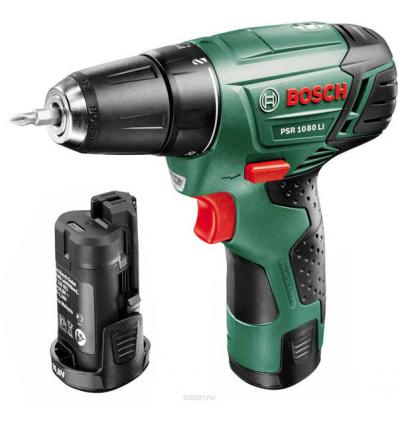 Шуруповерт Bosch PSR 1080 LI (два аккумулятора)