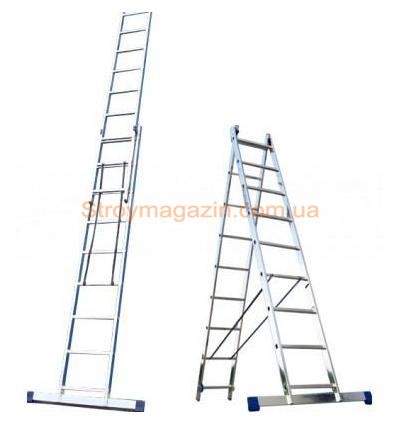 Лестница-стремянка универсальная двухсекционная ITOSS 2x9