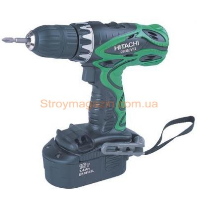 Аккумуляторная дрель-шуруповерт Hitachi DS18DVF3-TA + фонарь