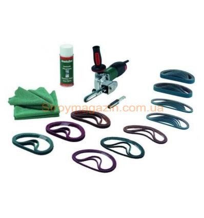 Ленточная шлифовальная машина Metabo BFE 9-90 SET + набор расходников