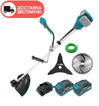 Аккумуляторная электрокоса PROFI-TEC PGT454 SET