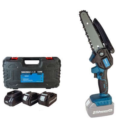 Цепная пила аккумуляторная SAKUMA BLUE CS0621-CORE SET02