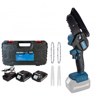 Цепная пила аккумуляторная SAKUMA BLUE CS0621-CORE SET02