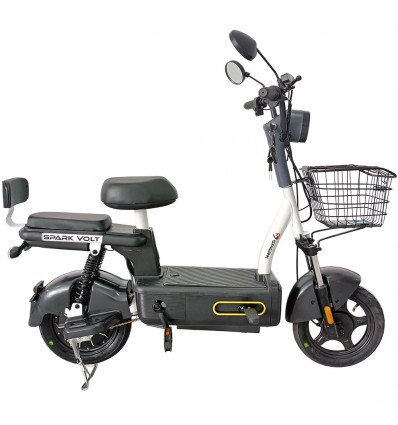 Велосипед с электромотором SPARK VOLT 14" 48V/400W/12Ah Чёрный