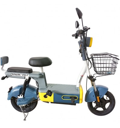 Велосипед с электромотором SPARK VOLT 14" 48V/400W/12Ah Чёрный