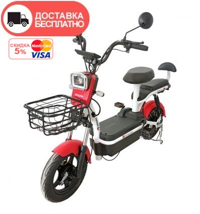 Велосипед с электромотором SPARK CITY 14" 48V/500W/20Ah Чёрный