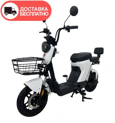 Велосипед с электромотором SPARK ADVENT 14" 48V/500W/20Ah Белый