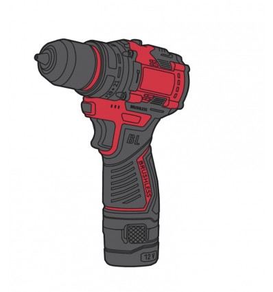 Дрель-шуруповерт аккумуляторная Vitals AU 12/2KP QC