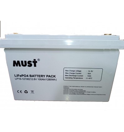 Аккумуляторная батарея MUST LP1500-12100 12V 100Ah LiFePO4