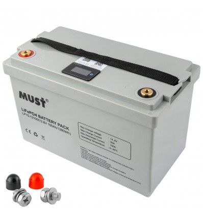 Аккумуляторная батарея MUST LP1500-12100 12V 100Ah LiFePO4