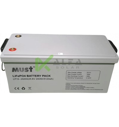 Аккумуляторная батарея MUST LP1500-24200 24V 200Ah LiFePO4