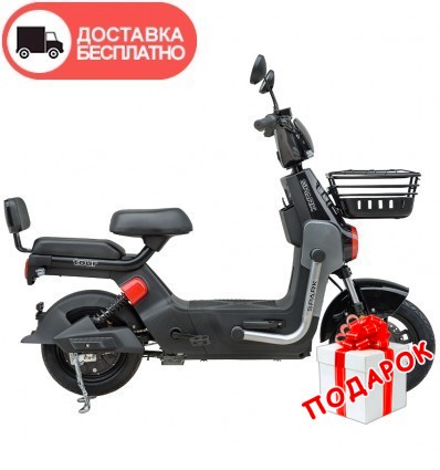 Велосипед с электромотором SPARK TOUR 14" 60V/500W/20Ah Чёрный с серым