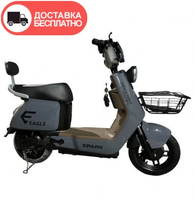 Велосипед с электромотором SPARK EAGLE 60V/1000W/25Ah 14" Серый