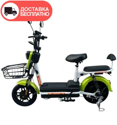 Велосипед с электромотором SPARK BLOOM 14" 48V/400W/12Ah Салатовый