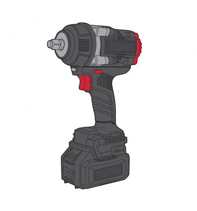 Гайковерт аккумуляторный Vitals Master AT 18100c BL