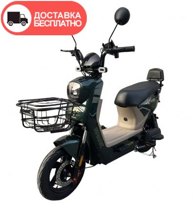 Велосипед с электромотором SPARK AMP 14" 48V/800W/25Ah темно-зеленый