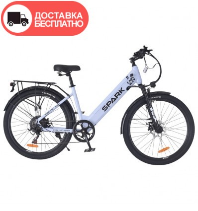 Велосипед с электромотором SPARK E-CITY EASY WAY 17" 48V/500W/12,5Ah голубой