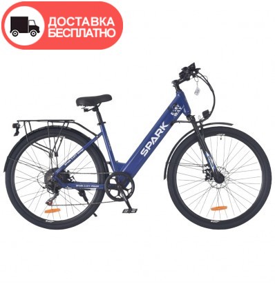 Велосипед с электромотором SPARK E-CITY EASY WAY 18" 48V/500W/12,5Ah синий