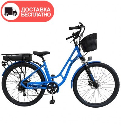 Велосипед с электромотором SPARK E-CITY LITE 17" 48V/500W/12,8Ah мятный