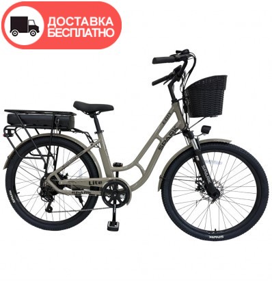 Велосипед с электромотором SPARK E-CITY LITE 17" 48V/500W/12,8Ah серый