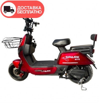 Велосипед с электромотором SPARK BITE 60V/1000W/20Ah 14" Красный