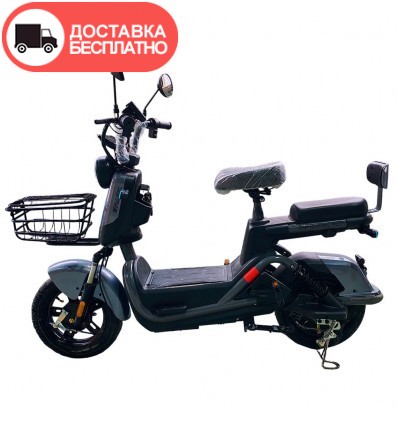 Велосипед с электромотором SPARK R7 60V/800W/25Ah 14" серый