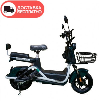 Велосипед с электромотором SPARK R7 60V/800W/25Ah 14" зеленый