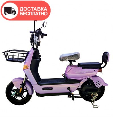 Велосипед с электромотором SPARK R8 60V/600W/20Ah LifePO4 14" сиреневый