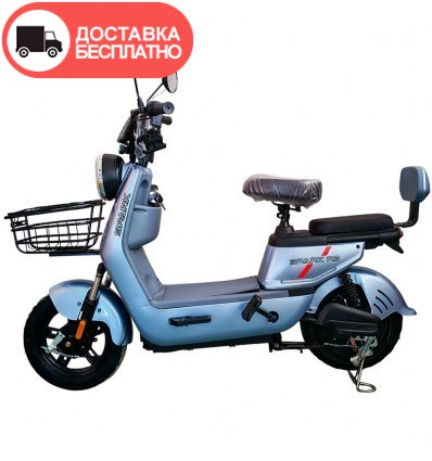 Велосипед с электромотором SPARK R9 60V/800W/20Ah LifePO4 14" серый
