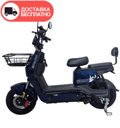 Велосипед с электромотором SPARK SCOUT 14" 60V/1000W/25Ah синий