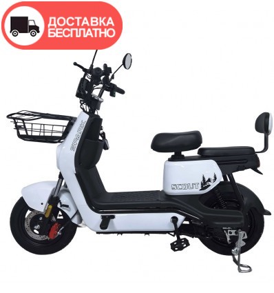 Велосипед с электромотором SPARK SCOUT 14" 60V/1000W/25Ah белый