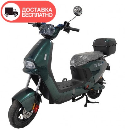 Велосипед с электромотором SPARK RUN EVO 14" 72V/1200W/20Ah зеленый