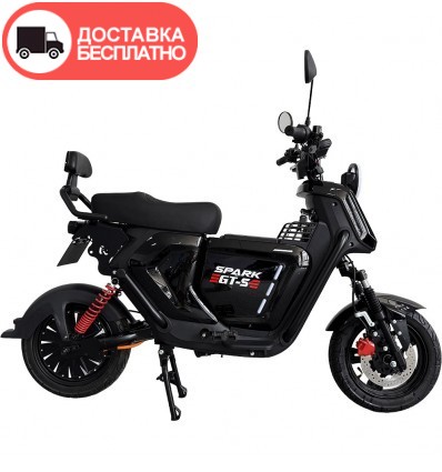 Велосипед с электромотором SPARK GT-S 16" 72V/1500W/20Ah LiFePO4 черный