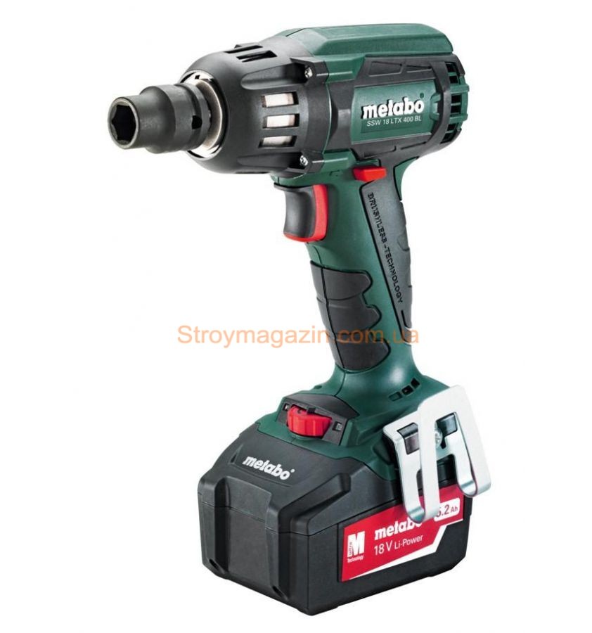 Аккумуляторный ударный гайковерт Metabo SSW 18 LTX 400 BL (5,2 Ач.)