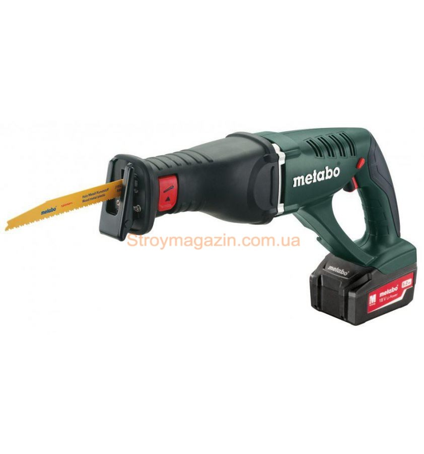 ᐉ  сабельная аккумуляторная Metabo ASE 18 LTX (5,2 Ач. кейс)  .