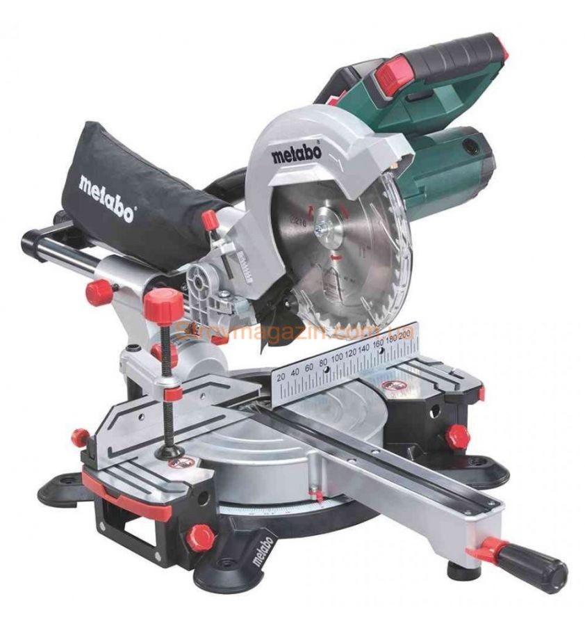 Аккумуляторная торцовочная пила с протяжкой Metabo KGS 18 LTX 216