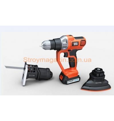 Универсальный аккумуляторный инструмент Black&Decker MFL143KB