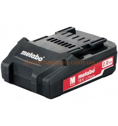 Аккумуляторный блок Metabo 18 V, 2,0 Ач, LI-POWER