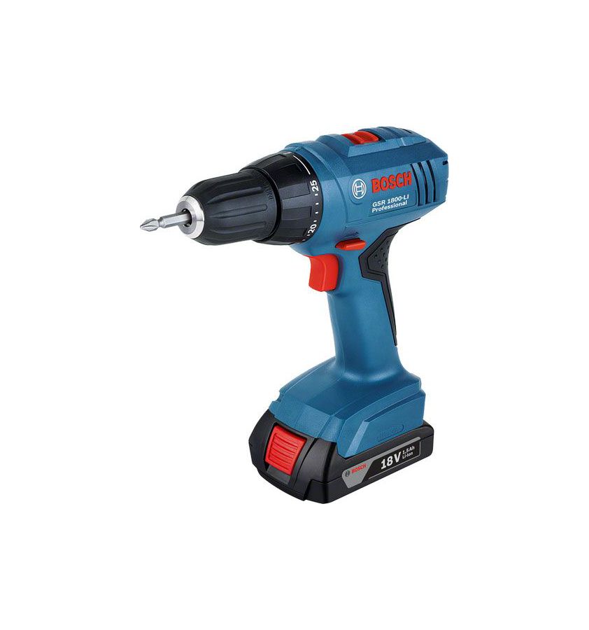 Аккумуляторная дрель-шуруповерт Bosch GSR 1800-LI Professional